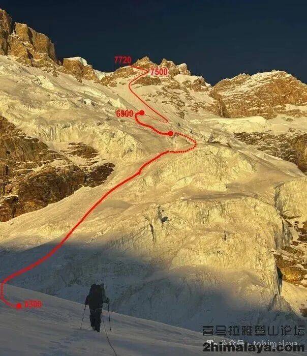 罗斯登山者首攀海拔8163米峰鲜少有人尝试西南壁的替换线路冰球突破豪华版尼泊尔]2025年年度十大探险活动2 - 俄(图7)