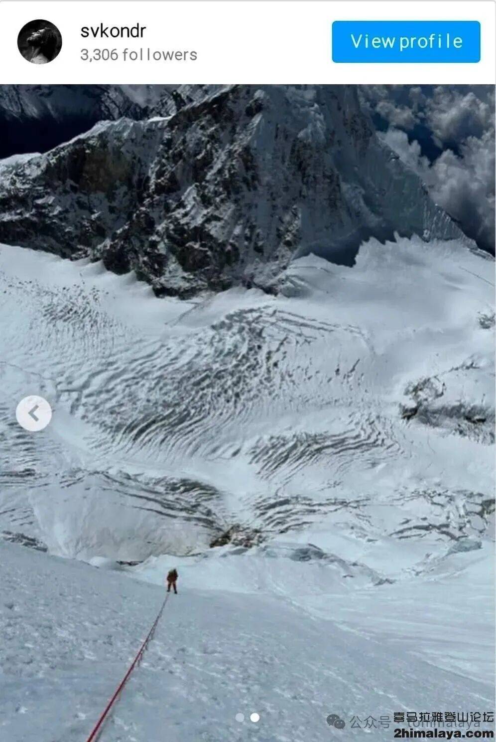 罗斯登山者首攀海拔8163米峰鲜少有人尝试西南壁的替换线路冰球突破豪华版尼泊尔]2025年年度十大探险活动2 - 俄(图13)